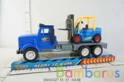 Трейлер инерц. с автокаром, цвет в ассорт. в пласт. в кор.2*30шт | фото №0