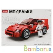 Конструктор пласт. машинка с фигуркой, 163дет. в русс. кор. в кор.48шт | фото №0