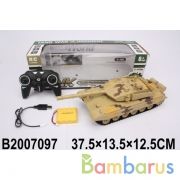 Танк р/у на аккум. свет+звук, цвет в ассорт. 9902 в кор. в кор.16шт | фото №0