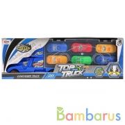 Автовоз с машинками, цвет в ассорт. в кор. в кор.2*24шт | фото №0