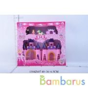 Дом для кукол, свет+звук, с каретой, лошадью и фигурками CB688-5 в кор. в кор.2*18шт | фото №0