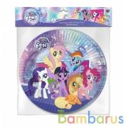 Тарелки бумажные МОЙ МАЛЕНЬКИЙ ПОНИ 6 шт, 23 см, Товары для праздника в кор.72наб | фото №0