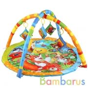 Детский игровой коврик колобок с мягкими игрушками на подвеске в пакете Умка в кор.2*6шт | фото №0