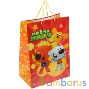 Пакет подарочный глянцевый МИМИМИШКИ 33х46х20см в пак. "Играем вместе" уп-12шт в кор.6уп | фото №0