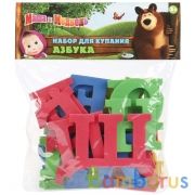 Набор для купания eva "Играем вместе" Маша и Медведь (азбука) EVA02 в пак. (русс. уп.)в кор.2*48шт | фото №0