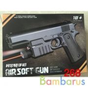 Пистолет с лазер. прицелом, фонарь 268 в кор. в кор.2*60шт | фото №0