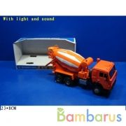 Машина бетономешалка свет+звук, открыв. двери 9117A в русс. кор. 23*8см в кор.2*12шт | фото №0