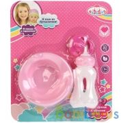 НАБОР ДЛЯ ПУПСА ТМ"КАРАПУЗ" 3 ПРЕДМЕТА:ГОРШОК, БУТЫЛОЧКА, СОСКА НА БЛИСТЕРЕ (РУСС. УП.) в кор.2*36шт | фото №0