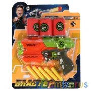 Бластер - тир с мягкими пулями, банками на блистере Играем вместе в кор.2*36шт | фото №0