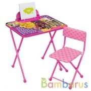 НАБОР ДЕТСКОЙ МЕБЕЛИ " DISNEY РАПУНЦЕЛЬ" (СТОЛ+МЯГК. СТУЛ+ПЕНАЛ) в кор.1шт | фото №0