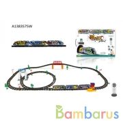 Железная дорога р/у свет+звук, с аксесс. в кор. в кор.2*6шт | фото №0