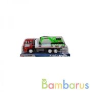 Трейлер инерц. с экскаватором, цвет в ассорт. 9101 в пласт. в кор.2*24шт | фото №0