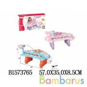 Электроорган на бат. с микрофоном HY679-E в кор. в кор.16шт | фото №0