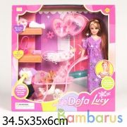 Набор из 3-х кукол (мама со съемным животом+2 ребенка) с аксесс. в кор. 34*35*6см в кор.24наб | фото №0