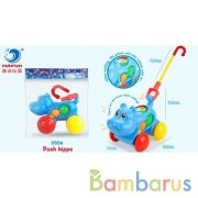 Каталка бегемот с палкой в пак. в кор.2*42шт | фото №0