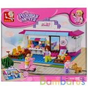 Конструктор пласт. кафе с фигурками, 226дет. в русс. кор. 33*28*6СМ в кор.16шт | фото №0