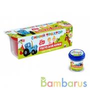 Тесто для лепки Синий ТРАКТОР 3 цв. по 60 г, рф МУЛЬТИ АРТ в кор.24шт | фото №0