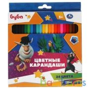 Цветные карандаши БУБА 24цв, шестигран, буба Умка в кор.20*6шт | фото №0