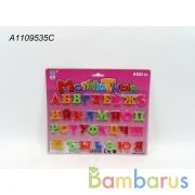 Алфавит русс. на магнитах 634 в блистере в кор.2*132шт | фото №0