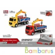 Машина металл. спецтранспорт инерц. свет+звук, цвет в ассорт. 6728 в кор. в кор.2*24шт | фото №0