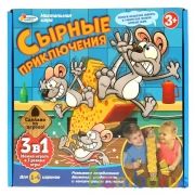 НАСТОЛЬНАЯ ИГРА "СЫРНЫЕ ПРИКЛЮЧЕНИЯ" ТМ "ИГРАЕМ ВМЕСТЕ" В РУСС. КОР. в кор.12шт | фото №0