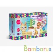 Набор д/детского тв-ва аквамозаика 600 бусин, зоопарк МУЛЬТИ АРТ в кор.24шт | фото №0