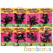 Игрушка лизун морские животные 8 видов в ассорт., черного цвета в пак. ИГРАЕМ ВМЕСТЕ в кор.12*48шт | фото №0