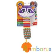 Текстильная игрушка пищалка енот на карт. в пак. (русс. уп.) "Умка" в кор.240шт | фото №0