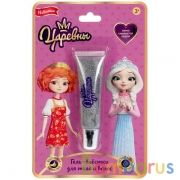 Косметика ДЛЯ ДЕВОЧЕК Царевны гель-блестки для волос и тела 13мл сереб блис МИЛАЯ ЛЕДИ в кор.4*24шт | фото №0