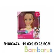 Кукла-манекен для создания причесок, с аксесс. B123-1 в кор. в кор.2*42шт | фото №0