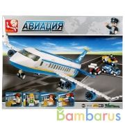 Конструктор пласт. аэробус с фигурками, 463дет. в русс. кор. 42,5*28,5*6,7см в кор.12шт | фото №0