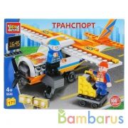 Конструктор "Город мастеров" "самолет", с фигурками, 171дет. в русс. кор. в кор.2*16шт | фото №0