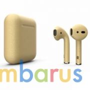 Беспроводные наушники Apple AirPods 2 Color (без беспроводной зарядки чехла) Золотой | фото №0