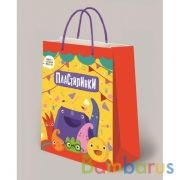 Пакет подарочный ПЛАСТИЛИНКИ 33*46*20см, глянцевый ИГРАЕМ ВМЕСТЕ в кор.150шт | фото №0