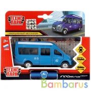 Машина металл ГАЗ Газель NEXT синий окрас, 12см, открыв. двери, инерц. в кор. Технопарк в кор.2*24шт | фото №0