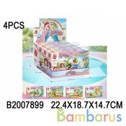 Конструктор принцесса, с аксесс, в ассорт. в кор, в дисп уп-4шт в кор.16уп | фото №0