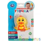 Заводная игрушка уточка на блист. Умка в кор.2*96шт | фото №0