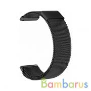 Сменный браслет 22мм (Amazfit GTR 47mm) миланская петля (Черный) | фото №0