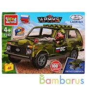 LADA конструктор армейская LADA 4х4, 48 дет. (легко собрать) Город мастеров в кор.80шт | фото №0