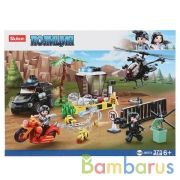 Конструктор пласт. машина с фигурками, 373дет. в русс. кор. в кор.16шт | фото №0