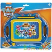 Доска для рисования Щенячий патруль магнитная, 20*15см, ч/б поле ИГРАЕМ ВМЕСТЕ в кор.2*96шт | фото №0