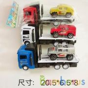 Трейлер инерц. с машинкой, в ассорт. в пак. в кор.2*90шт | фото №0