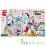 Конструктор пласт. квартира, с фигурками и аксесс., 194дет. в кор. в кор.32шт | фото №0