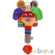 Текстильная игрушка погремушка собака пищалка функционал Умка в кор.250шт | фото №0