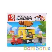 КОНСТРУКТОР ПЛАСТ. ЛАРЕК С ФИГУРКОЙ, 112ДЕТ. В РУСС. КОР. 16*14*4,5СМ в кор.90шт | фото №0