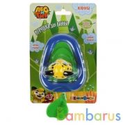 Игрушка пластизоль д/ванны Капитошка Лео и Тиг, Лодка+Лео выс.6см, блистер (русс. уп.) в кор.48шт | фото №0