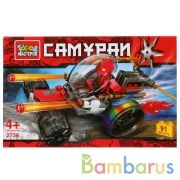 Конструктор "Город мастеров" самурай на машине, 91дет. в русс. кор. в кор.2*18шт | фото №0