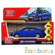 Машина металл "hyundai solaris" 12см, открыв.двери, инерц., синий в кор. Технопарк в кор.2*36шт | фото №0