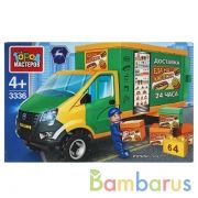 Группа ГАЗ конструктор ГАЗЕЛЬ next: доставка еды, 64 дет. Город мастеров в кор.2*40шт | фото №0