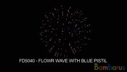 FD5040 FLOWER WAVE W/BLUE PISTIL 5 " | фото №0